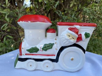 Vintage 1960’s Ceramic Santa Train, Christmas Decor