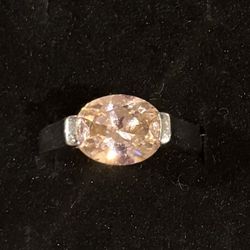 Pink Cz Stone Ring