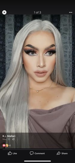 Platinum Long Straight Hair