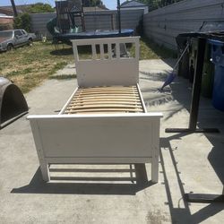 White IKEA Twin Bed Frame 