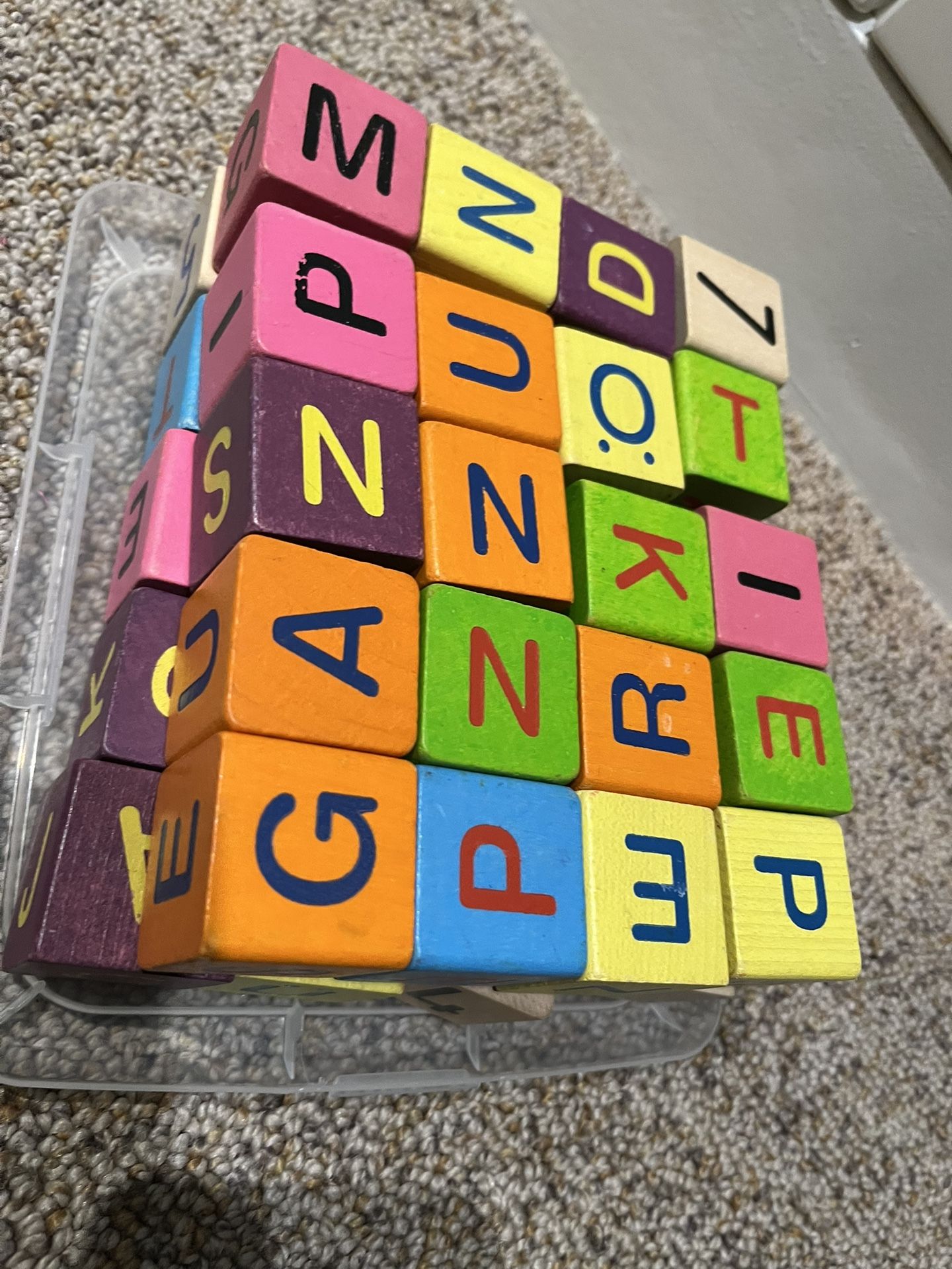 Wood Block, Wood Puzzle, Magnetic Board Pair Set