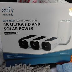 Eufy 4k Ultra HD Solar Security Camera System 
