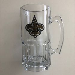 New Orleans Saints NFL glass beer mug 32 oz.