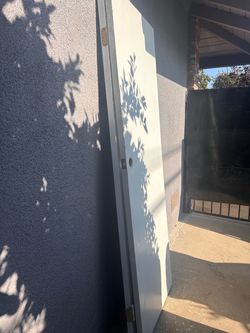 White Interior Door with Hinges 28x80
