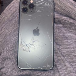 Parts iPhone 11 Pro 256gb Unlocked For Parts Only Broken Cracked On Front And Back