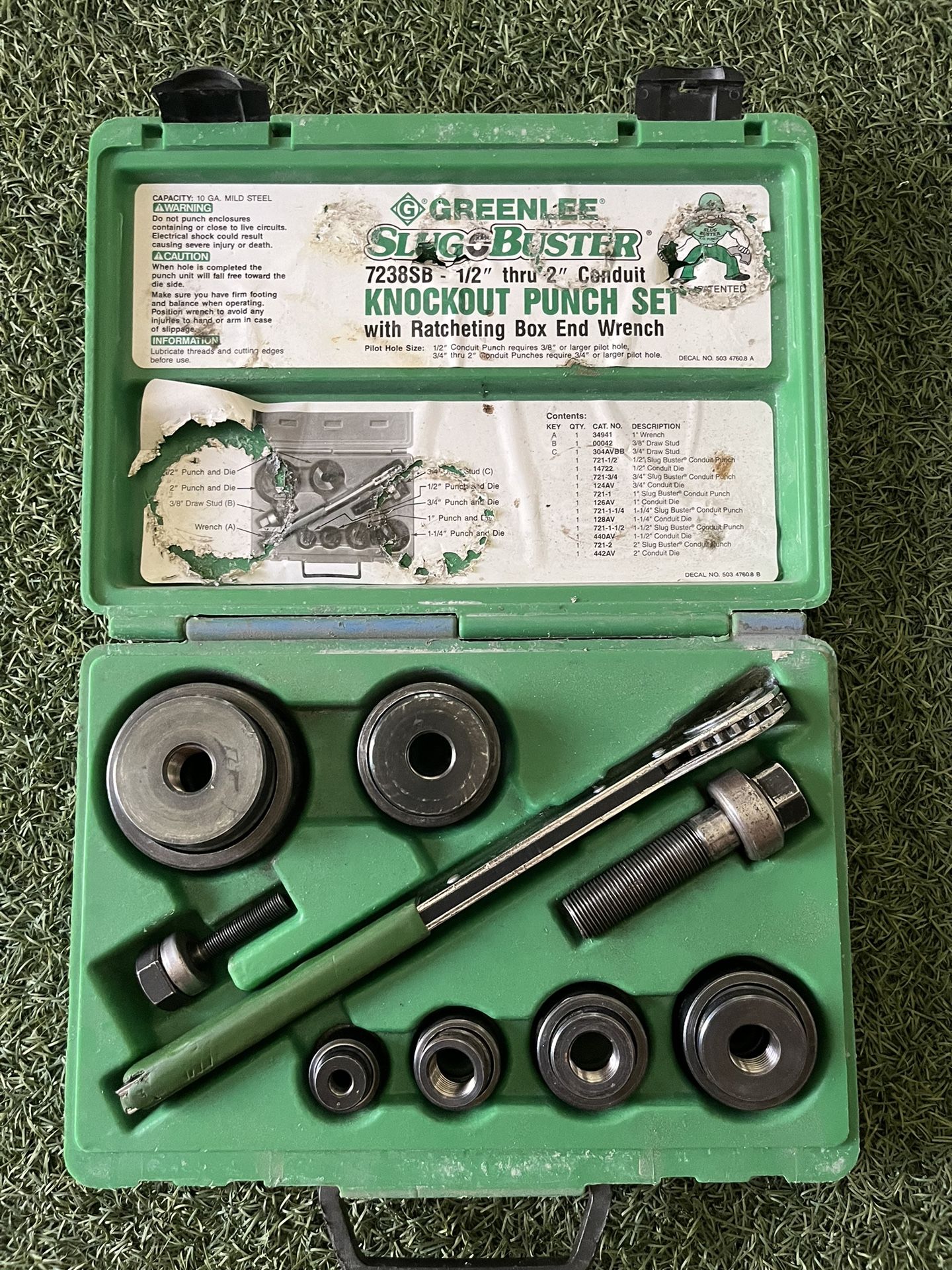 Greenlee 7238SB Knockout Set