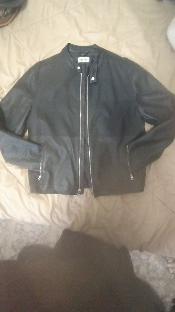 Soft Leather Front zipper Jacket