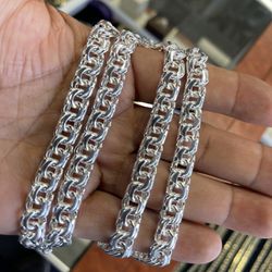 84g Silver New chino Link Chain 24 Inch $249