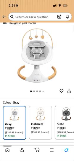 Baby swing