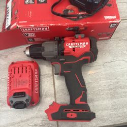 CRAFTSMAN V20 RP Hammer Drill 1/2-in 20-volt max Variable Speed Brushless with battery and charger