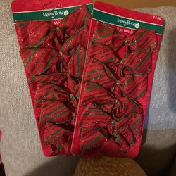 Green & Red Xmas Bows
