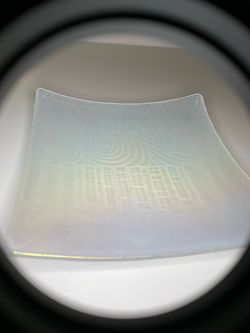 Fused Art Glass Square Decorative Plate