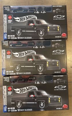 Mattel Brick Shop Hot Wheels ’83 Chevy Silverado - Lot Of 3 🔥🔥🔥