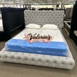 New Queen Bed Frame With Mattress 