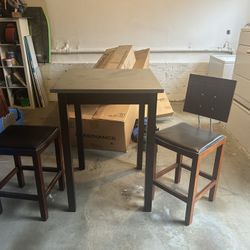 Small Dining Chair, Stainless Steel Top