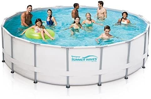 Summer Waves Elite 16'x48 Frame Pool with SkimmerPlus Filter Pump System