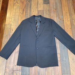 Young Teen Black Suit with jacket, vest, and pants