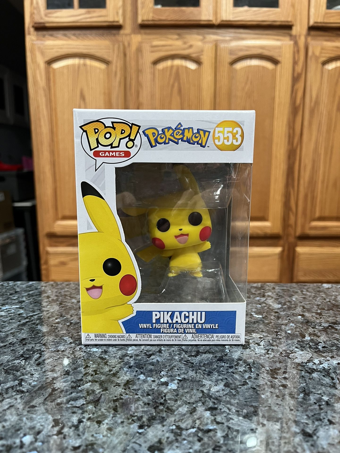 Toy Vinyl Funko Pop Pokemon Pikachu Waving Pop! Vinyl Figure #553. Brand new never opened. Smoke free home