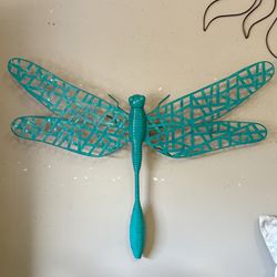 Large Outdoor Teal Dragonfly 36x30