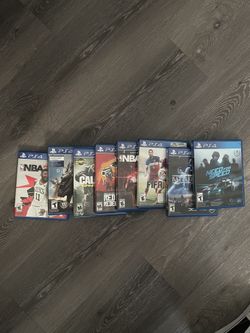 Ps4 Games (Red Dead Redemption, Cal Of Duty Advanced Warfare, NBA 2k20, Star Wars Battlefront 2, Need For Speed,  Destiny)