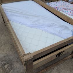 Twin beds with mattress $30