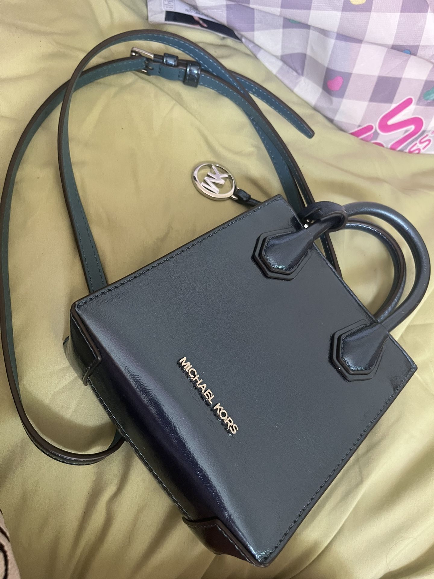 MK Mini Metallic Mercer Phone Bag