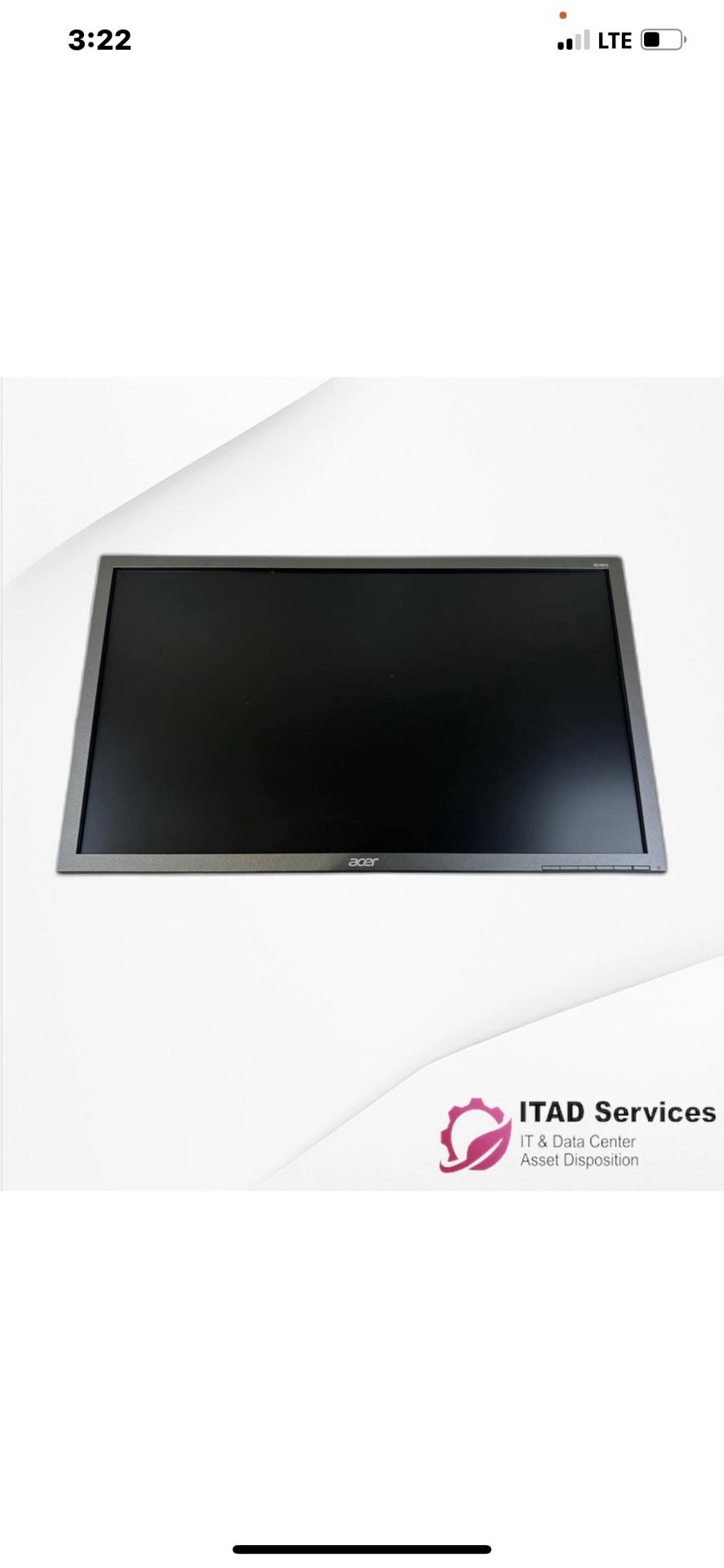 Acer B246HL 24” LED PC Display