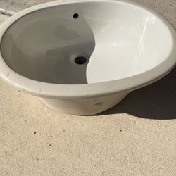 Solid Ceramic sink bowl with high quality Brass fittings and attachments.