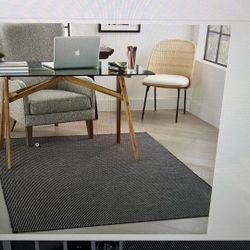 Nourison Positano Indoor-Outdoor 4’x6’ Area Rug Color Charcoal 