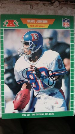 Autograph Vance Johnson