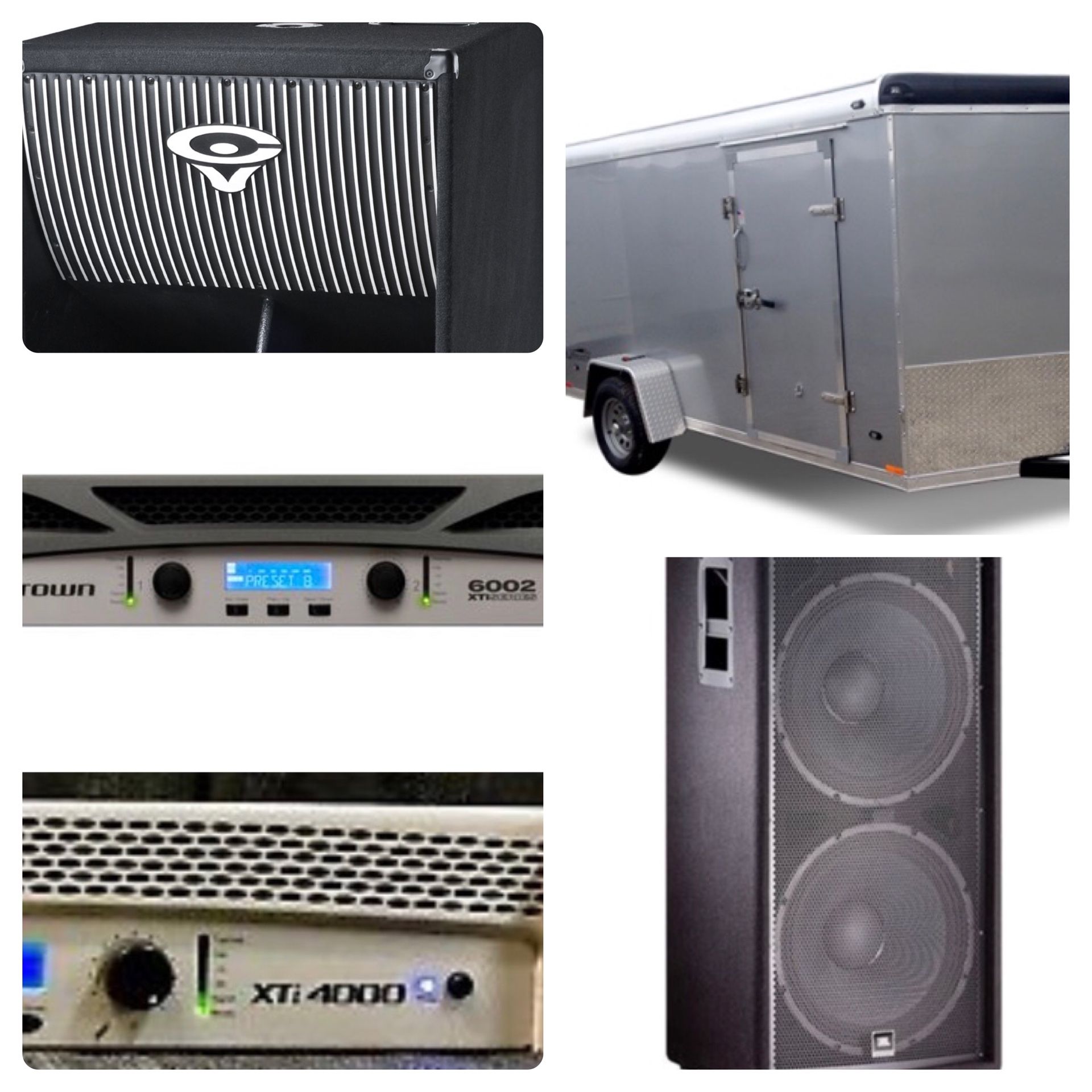 Dj Pro Audio Equipment and Trailer