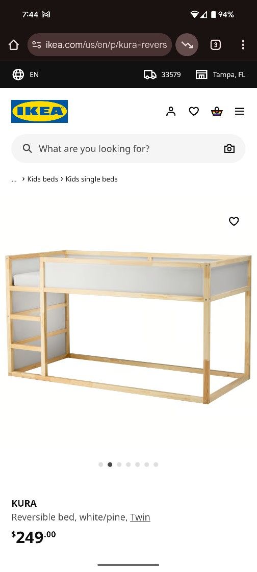 Ikea Kura Reversible Bed