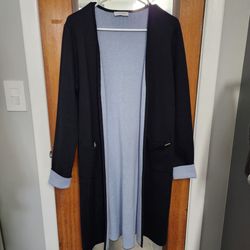 Calvin Klein Long Open-Front Cardigan
