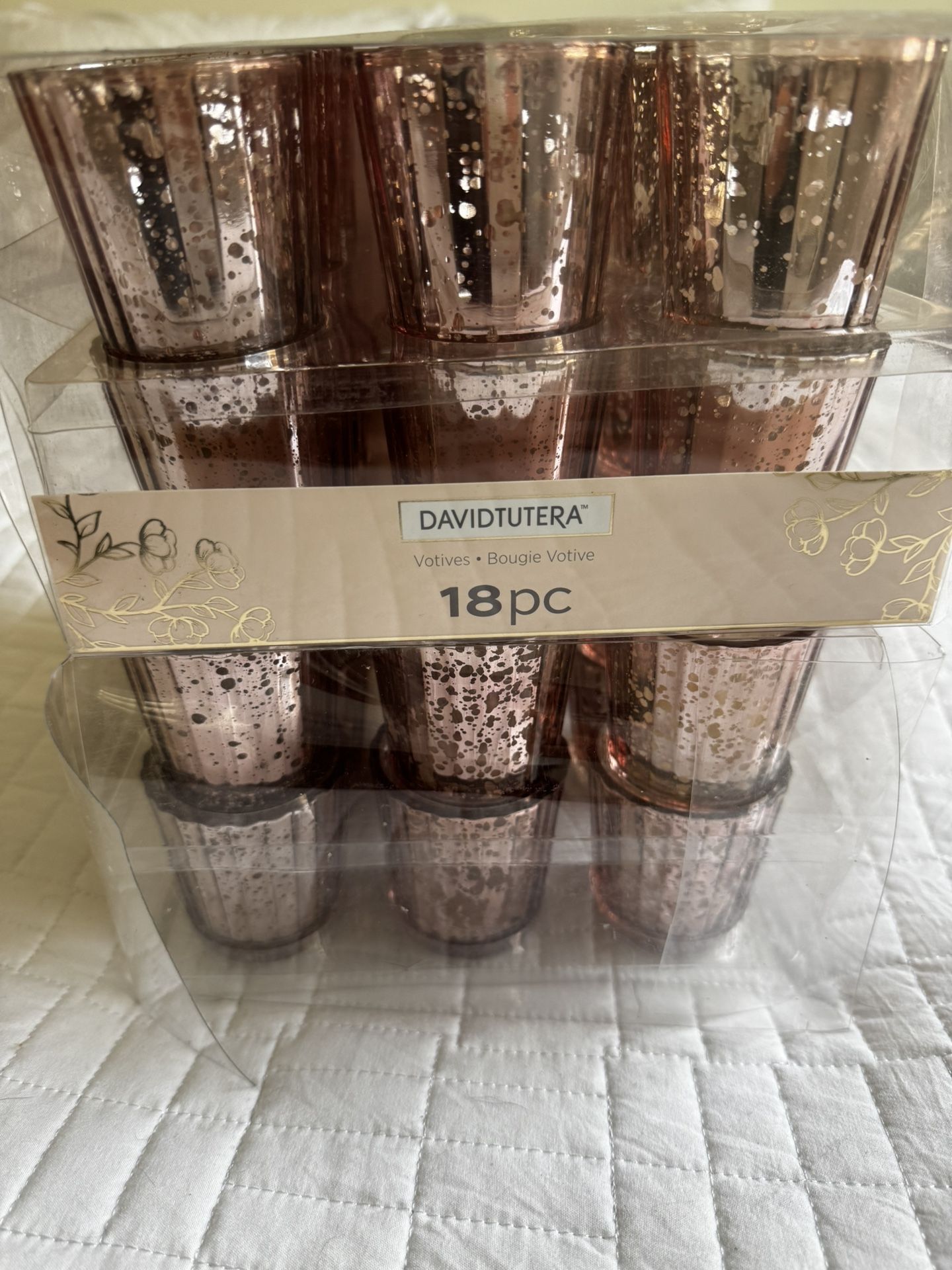 Rose gold Votives By David Tutera