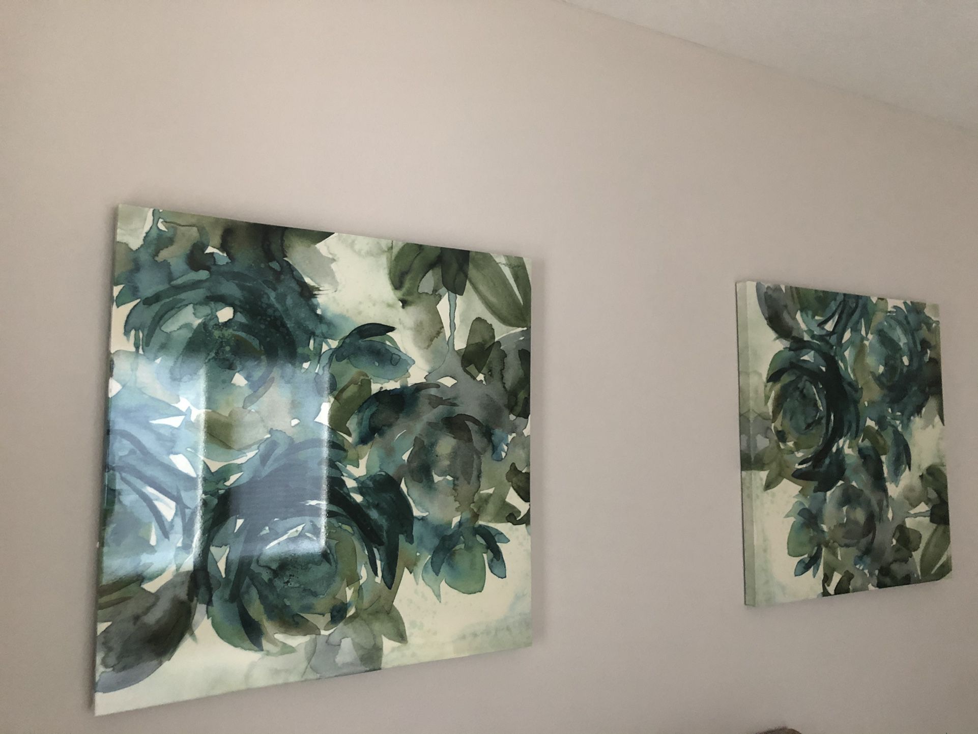 Two Large Framed Artwork