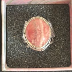 Large Rhodochrosite Ring 💘 All Reasonable Offers Accepted