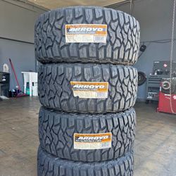 33x12.50r20 Arroyo RT NEW Tires Installed And Balanced Included All 4 