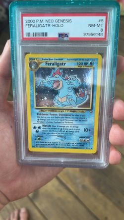 Pokemon PSA Slab - Feraligar Neo Genesis - PSA 8