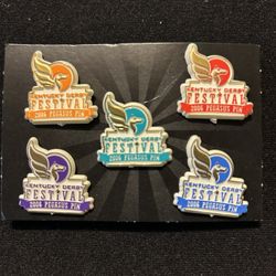Set of 5 Kentucky Derby Festival 2006 Pegasus Pins