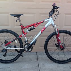 26"x2.0. K2 ATTACK MENS MOUNTAIN BIKE. (M/L).19". ALUMINUM FULL SUSPENSIÓN EXCELLLENT CONDITION WITH FRESHLY TUNE UP 👌🏼