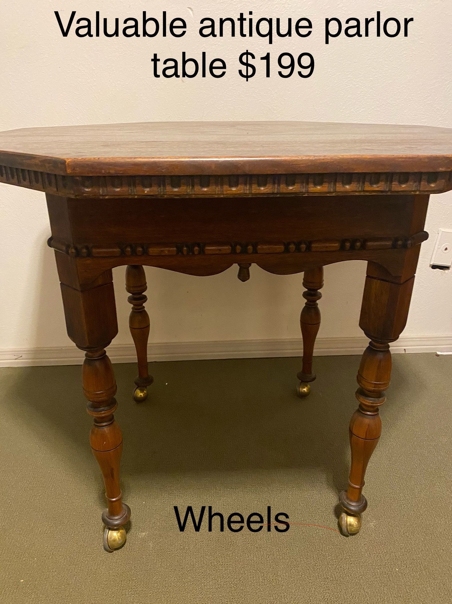 Valuable Antique Parlor Table Great Condition See Details