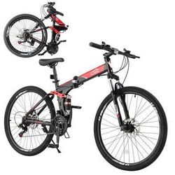 FREE 🎁 with purchase- New 21-Speed Adult Foldable Mountain Bike