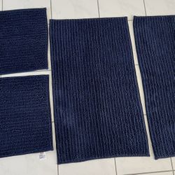 Navy Blue Bathroom Rugs 
