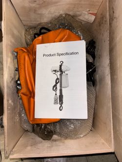 2200LBS/ 1 Ton Electric Chain Hoist Single Phase Hoist Crane 10 FT Chain 110V