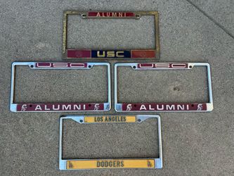 Dodgers, Trojans License Plate Holders