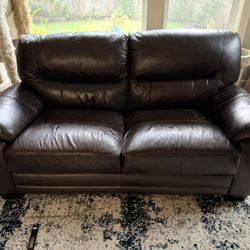 FREE Leather Couch And Love Seat 