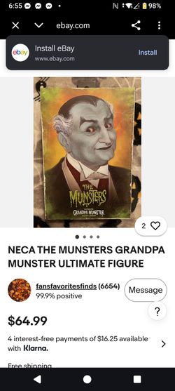 NECA The Munsters Grandpa Munster Ultimate figure
