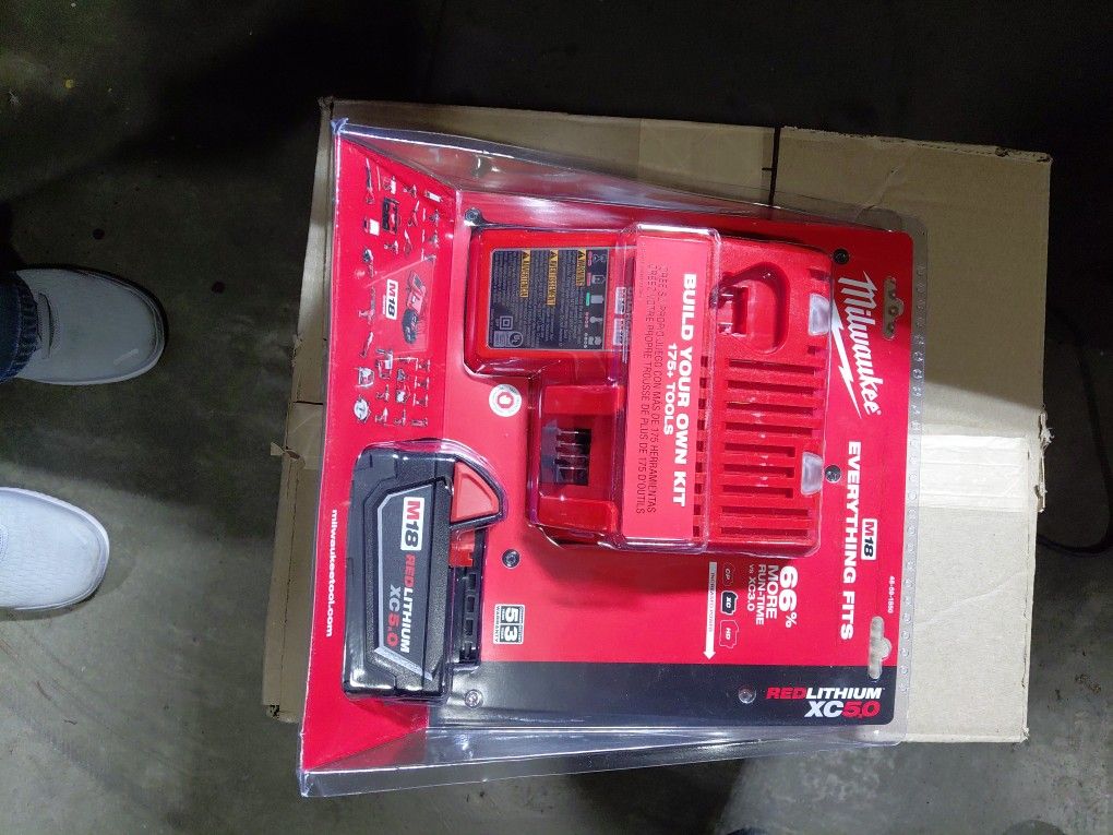 Milwaukee Charger &battery Brand New $115