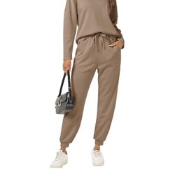 Cakulo Womens 2 Piece Lounge Sets 2024 Fall Outfits Jogger Sweat Pants Set Sweatsuits Matching Track Suits