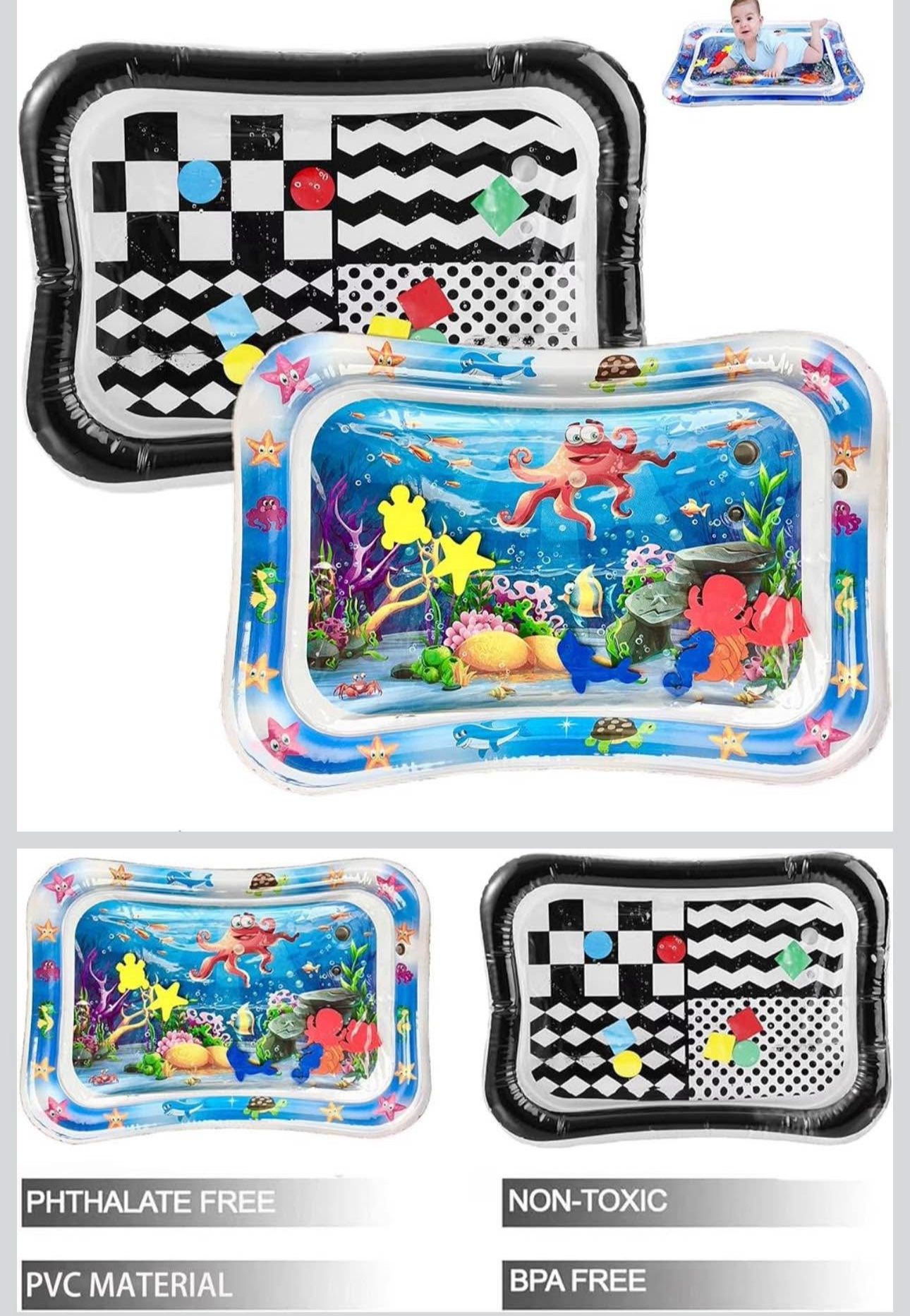 Tummy time water mat